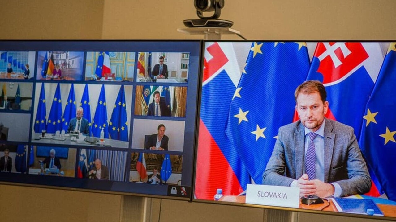 Lídri EÚ súhlasili s fondom obnovy, na videokonferencii bol i Matovič