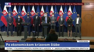 TB I. Matoviča a E. Hegera po ekonomickom krízovom štábe