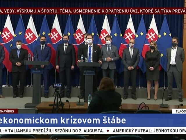 TB I. Matoviča a E. Hegera po ekonomickom krízovom štábe