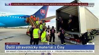 Na Slovensku pristálo lietadlo z Číny, priviezlo zdravotnícky materiál