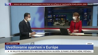 HOSŤ V ŠTÚDIU: Redaktor V. Lichvár o uvoľňovaní opatrení v Európe