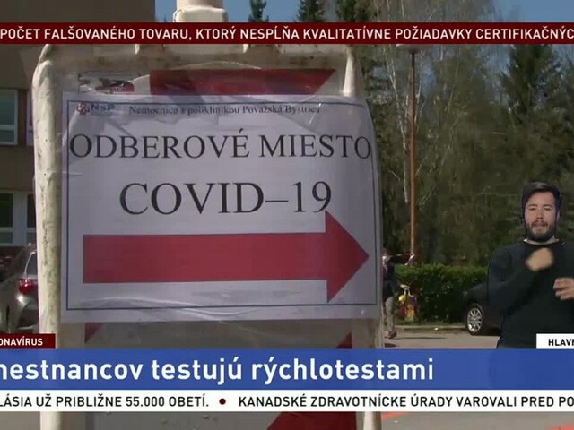 Považskobystrická nemocnica robí rýchlotesty, pomáha tak firmám