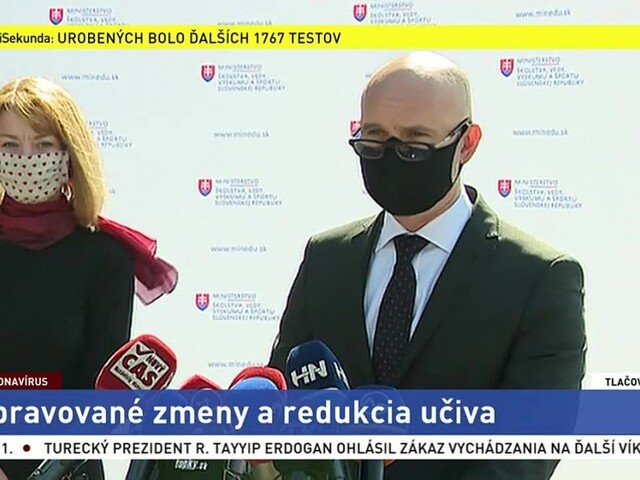 TB ministra školstva B. Gröhlinga o redukcii učiva v školách