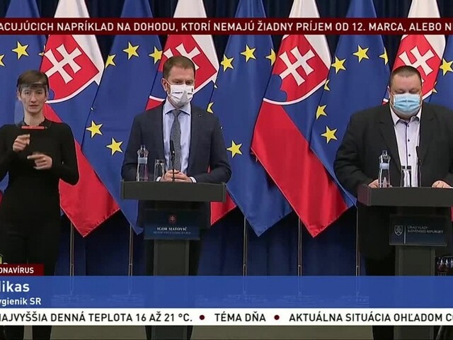 Vyhlásenie I. Matoviča po rokovaní ústredného krízového štábu