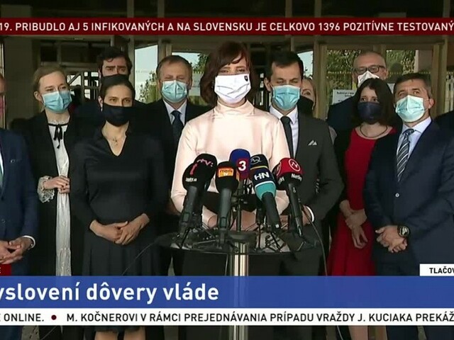 TB predstaviteľov strany Za ľudí o vyslovení dôvery vláde