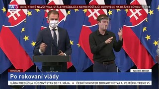 TB po skončení rokovania vlády