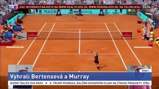 Turnaj v Madride z pohodlia domova ovládli Murray a Bertensová
