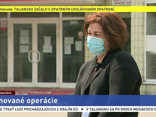 Riaditeľka nemocnice R. Vandriaková o plánovaných operáciách