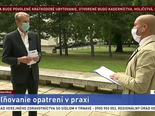 ŠTÚDIO TA3: R. Mistrík o uvoľňovaní opatrení na Slovensku