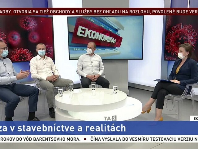 Ekonomika+ o kríze v stavebníctve a realitách