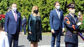 Obete vojny si pri pamätníku uctili i traja najvyšší ústavní činitelia