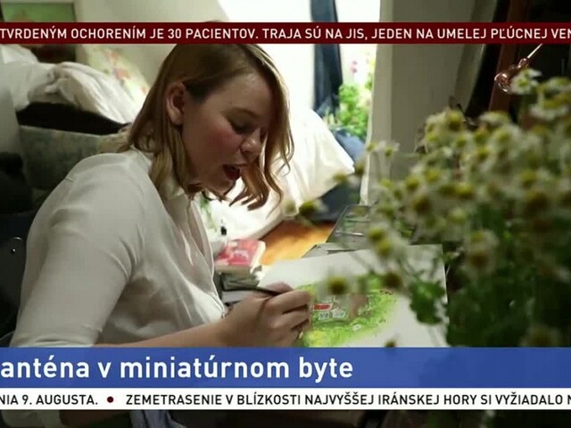Karanténa ju uväznila v miniatúrnom byte, čas trávi kreatívne
