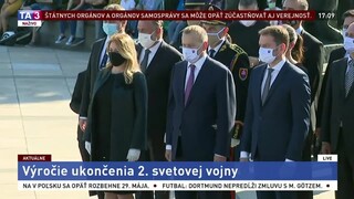 Slávnostné kladenie vencov na bratislavskom Slavíne