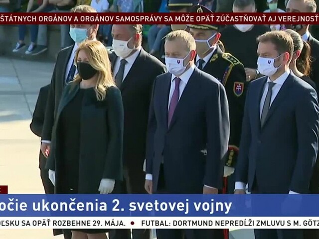 Slávnostné kladenie vencov na bratislavskom Slavíne
