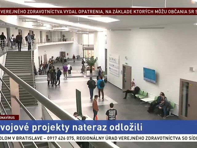 Pandémia ovplyvnila aj vysoké školy, rozvojové projekty museli odložiť