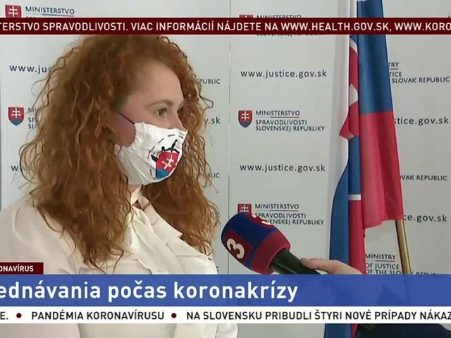 Hovorkyňa MS SR Z. Drobová o pojednávaniach v čase koronakrízy
