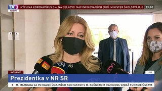 Príchod prezidentky Z. Čaputovej do Národnej rady SR