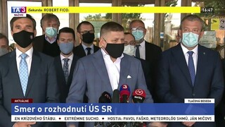 TB predstaviteľov strany Smer-SD o rozhodnutí ÚS SR