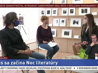 ŠTÚDIO TA3: P. Darovcová a J. Hrčka o Noci literatúry