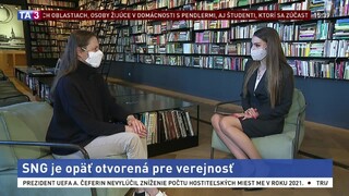 ŠTÚDIO TA3: Generálna riaditeľka A. Kusá o otvorení SNG