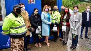 Osadu bez nakazených v Žiari nad Hronom navštívila prezidentka