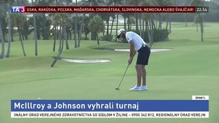 McIlroy a Johnson vyhrali turnaj, peniaze pôjdu na boj s nákazou