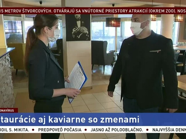 Ľ. Voľný o znovuotvorení vnútorných priestorov reštaurácií