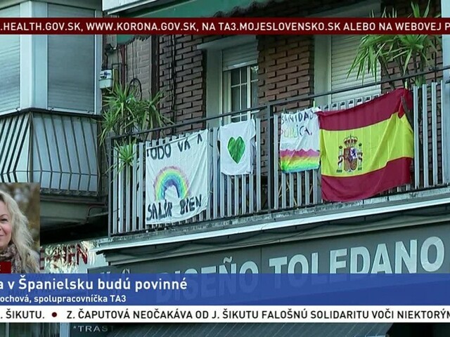 Spolupracovníčka TA3 Ľ. Zlochová o povinných rúškach v Španielsku
