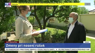 Virológ F. Čiampor o zmenách v nosení rúšok