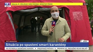 Redaktor TA3 J. Šivák o situácii po spustení smart karantény