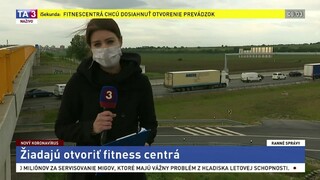 Redaktorka TA3 B. Šišoláková o štrajku majiteľov fitnescentier