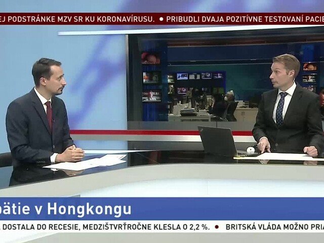 HOSŤ V ŠTÚDIU: V. Lichvár o napätí v Hongkongu