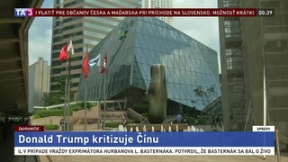 Trump opäť kritizuje Čínu, ide o sporný zákon pre Hongkong