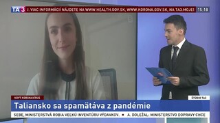 Spolupracovníčka TA3 N. Srnová o uvoľnení opatrení v Taliansku