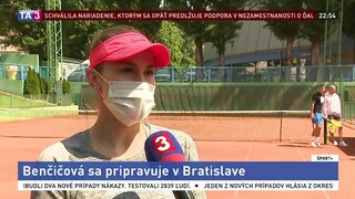 Benčičová trénuje v Bratislave. Na Slovensku sa cíti dobre