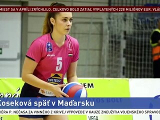Koseková je späť v Maďarsku, opäť si oblečie dres Békéscsaby