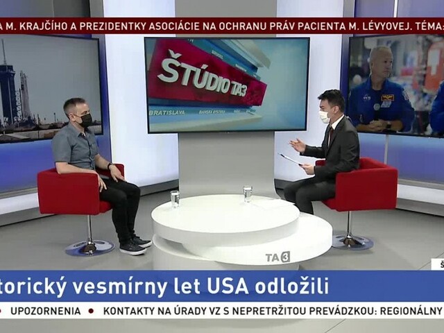 ŠTÚDIO TA3: J. Šilha o odložení historického vesmírneho letu