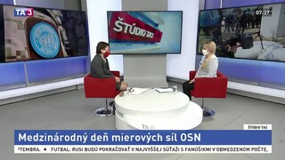 ŠTÚDIO TA3: Štátna tajomníčka MZV SR I. Brocková o Medzinárodnom dni mierových síl OSN