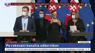 TB I. Matoviča po rokovaní konzília o zásadnom uvoľňovaní opatrení