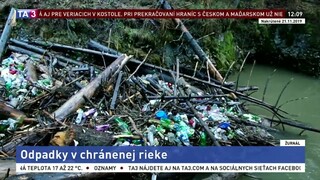 Odpadky z osady znečisťujú Hornád. Rieku musia čistiť ochranári