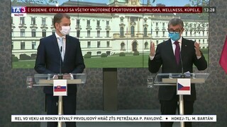 TB I. Matoviča a A. Babiša po spoločnom rokovaní v Prahe