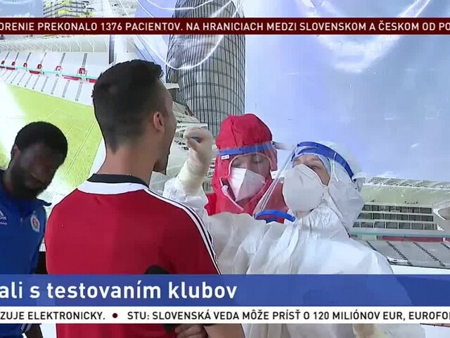 Slovan už otestovali, náklady na testy zaplatí Únia ligových klubov