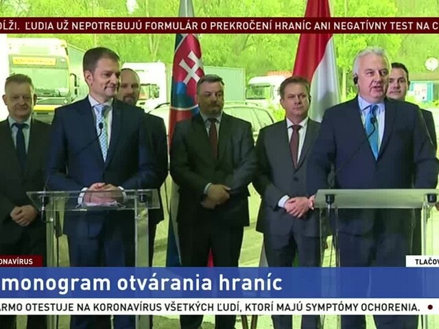 TB I. Matoviča a Zs. Semjéna o otvorení hraníc s Maďarskom