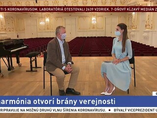 ŠTÚDIO TA3: Riaditeľ Slovenskej filharmónie M. Lapšanský o jej znovuotvorení