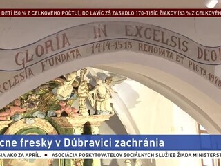 Vzácne fresky zachránia, zásluhu na tom majú tisícky Slovákov