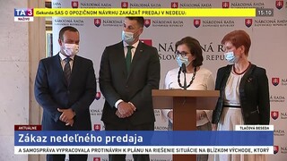 TB predstaviteľov strany SaS o zákaze nedeľného predaja