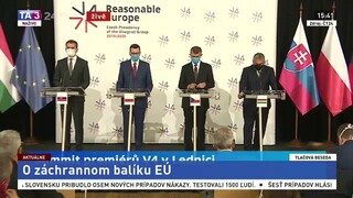 TB premiérov krajín V4 po rokovaní na zámku Lednice