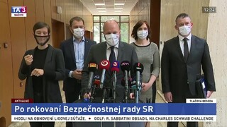 TB I. Matoviča po rokovaní Bezpečnostnej rady aj o zásahoch polície