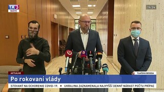 TB ministra hospodárstva R. Sulíka po rokovaní vlády