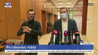 TB ministra zdravotníctva M. Krajčího po rokovaní vlády